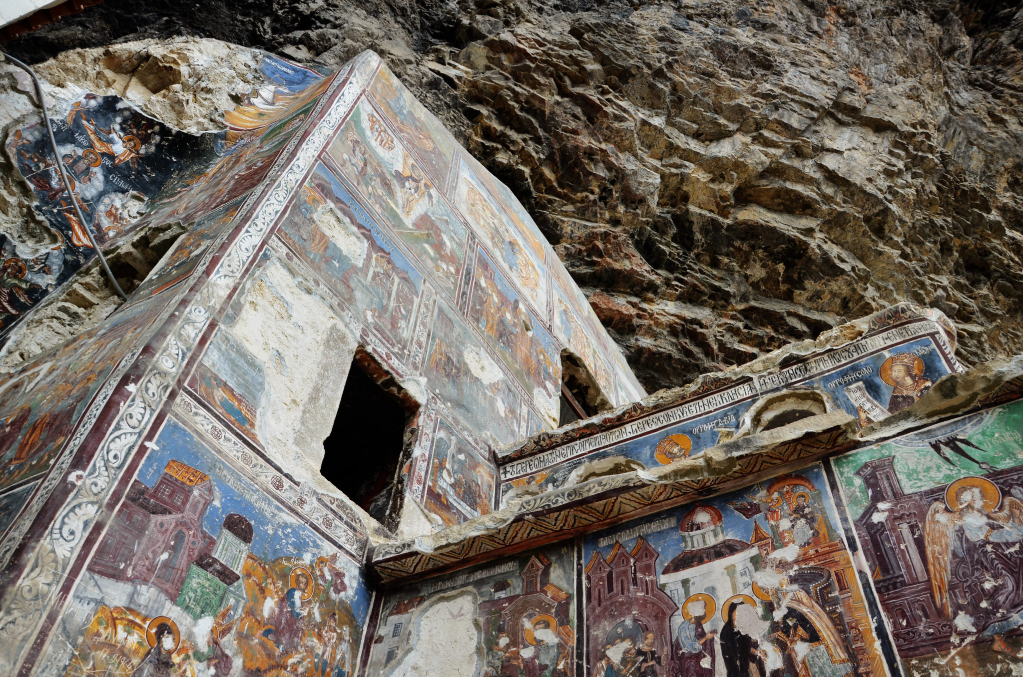 Im Inneren des Sumela Klosters findet man zahlreiche Malereien