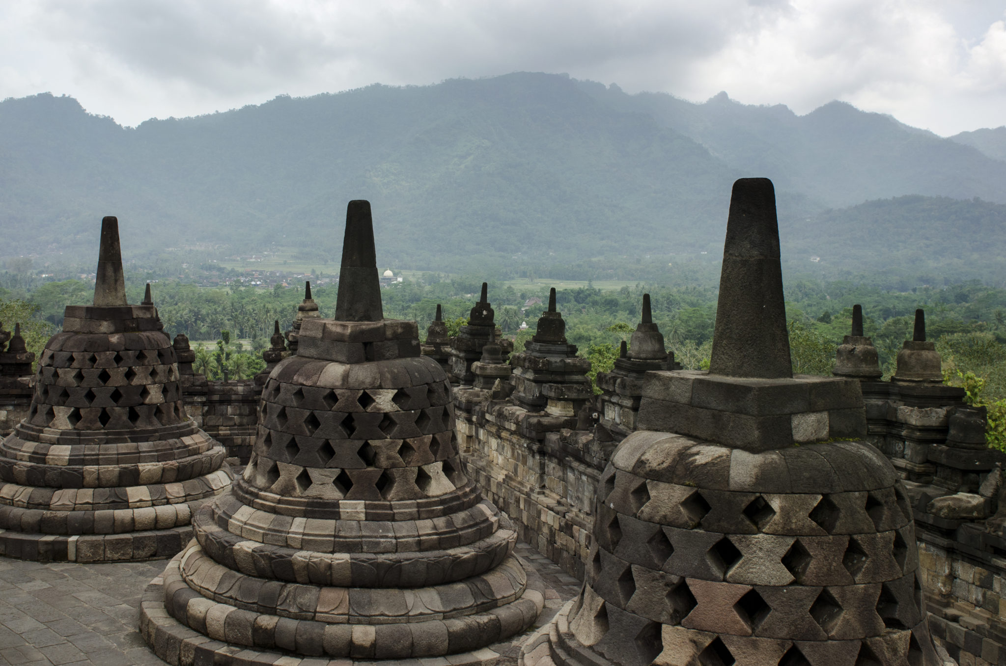 Borobodur auf der indonesischen Insel Java