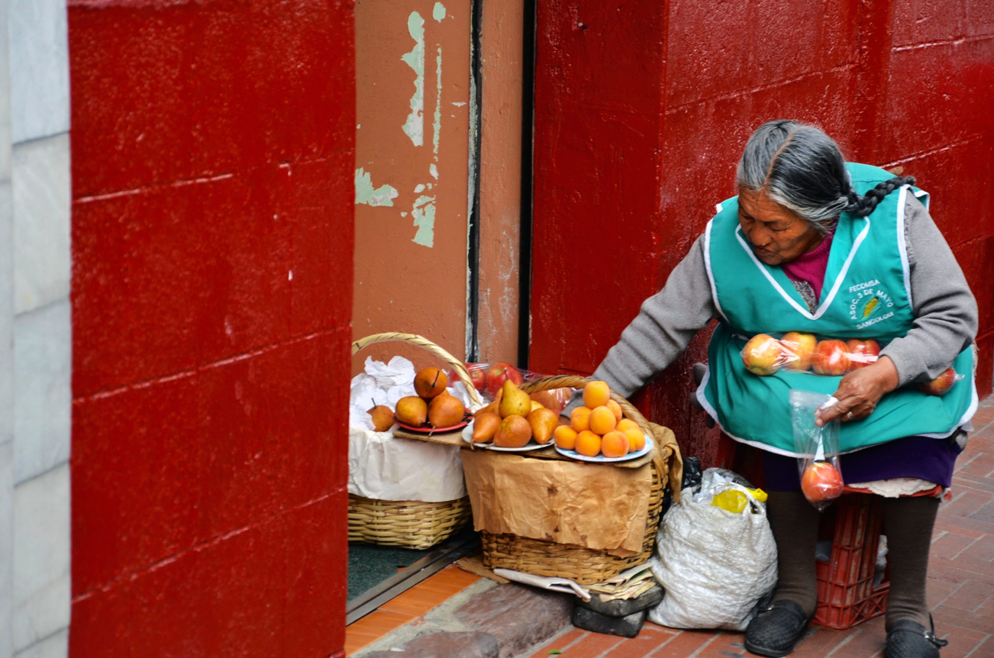 Verkäuferin in Quito