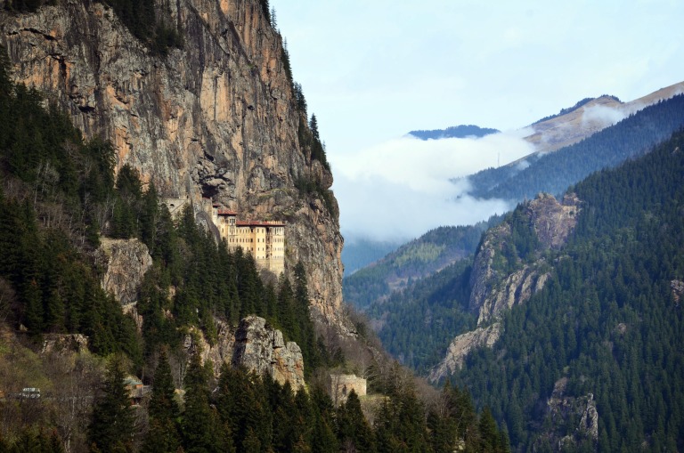 Das Kloster Sumela an der Schwarzmerrküste der Türkei
