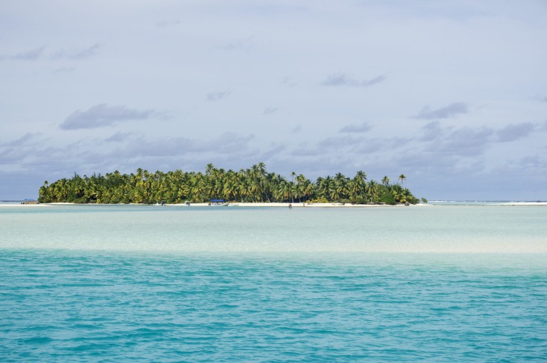 One-Foot-Island in Aitutaki auf den Cookinseln