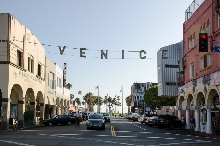 Schriftzug in Venice Beach bei Los Angeles in den USA