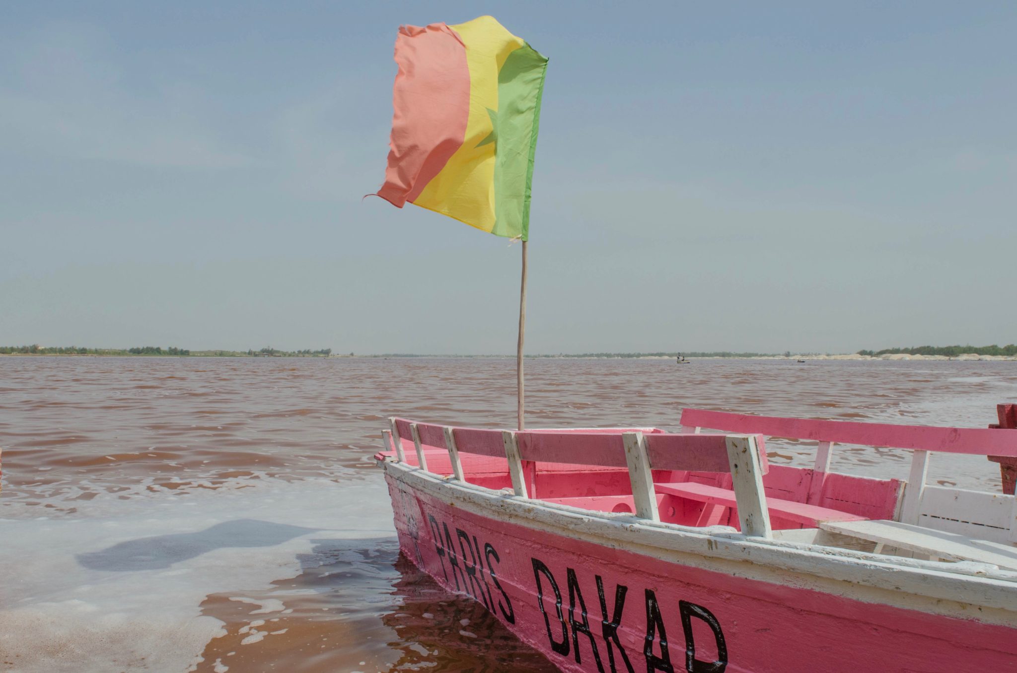 Der rosafarbene Lac Rose im Senegal