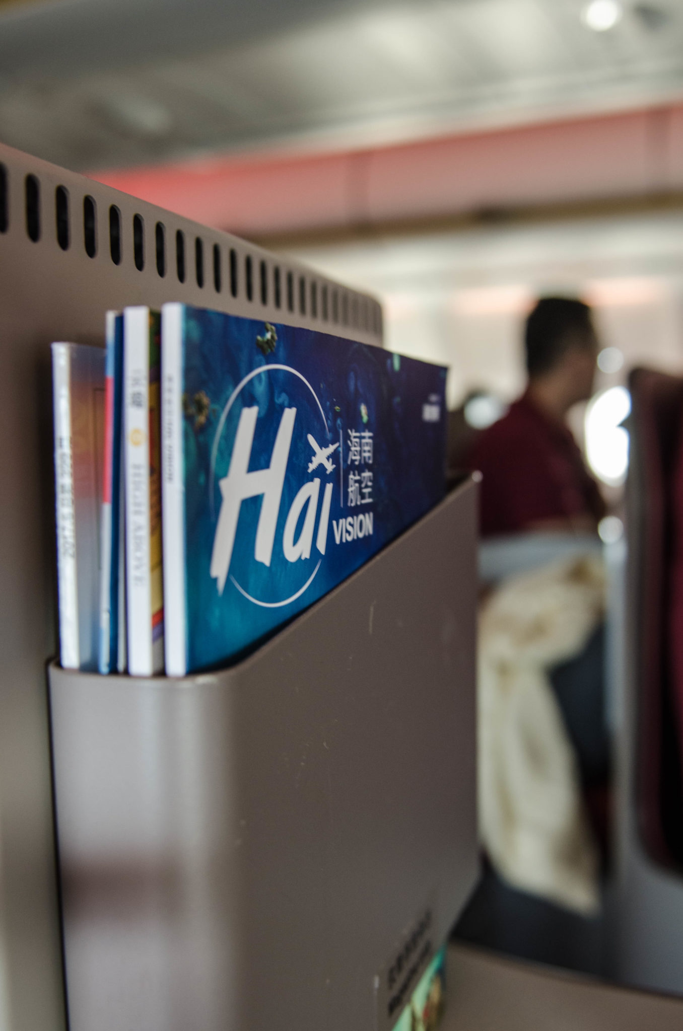Magazine an Bord der Hainan Airlines Business Class