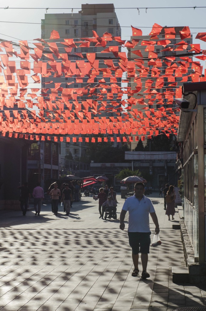 Der Panjiayuan Markt in Peking ist immer schön geschmückt.
