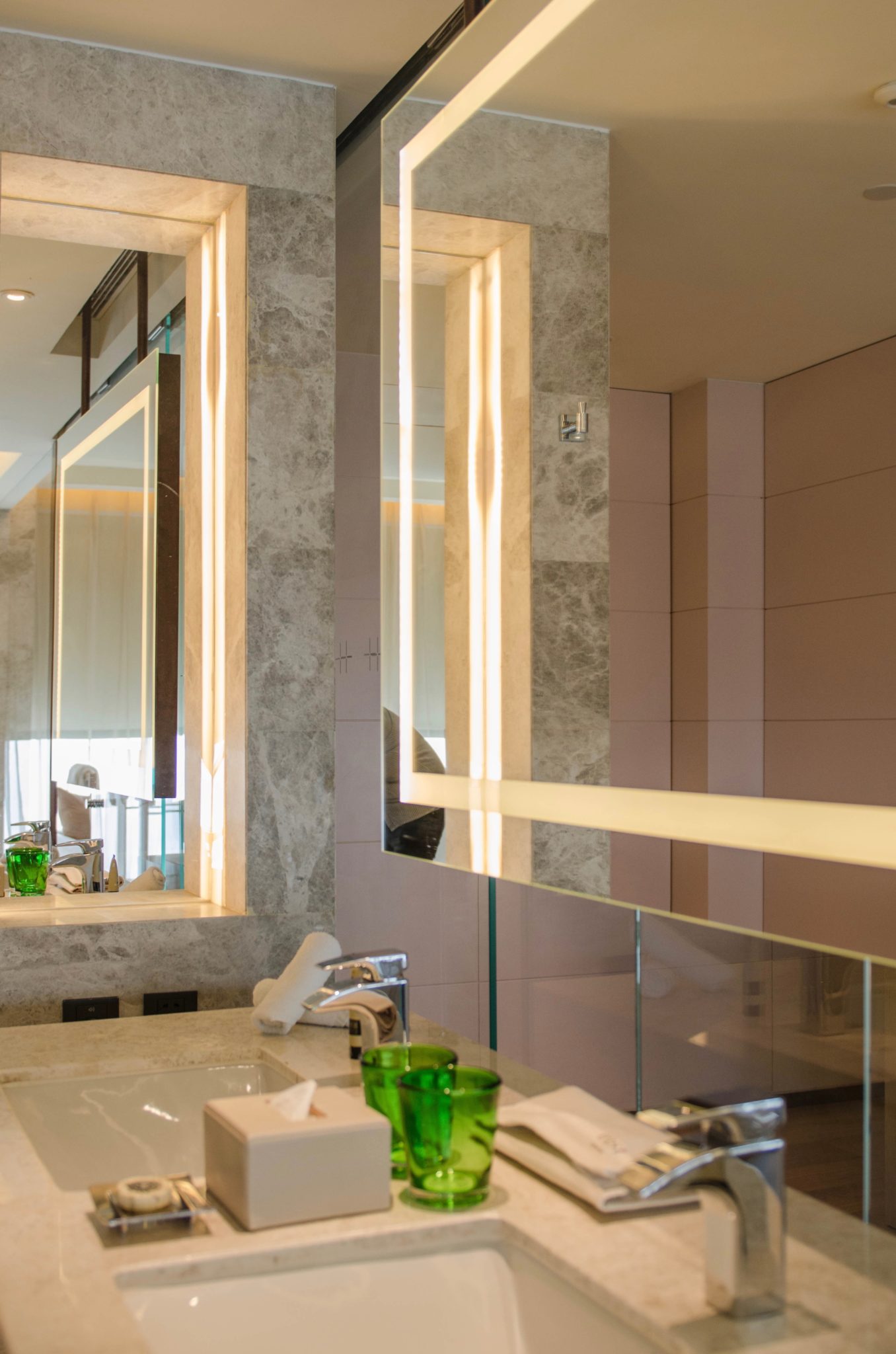 Im Bad des Hotelzimmers im East Peking
