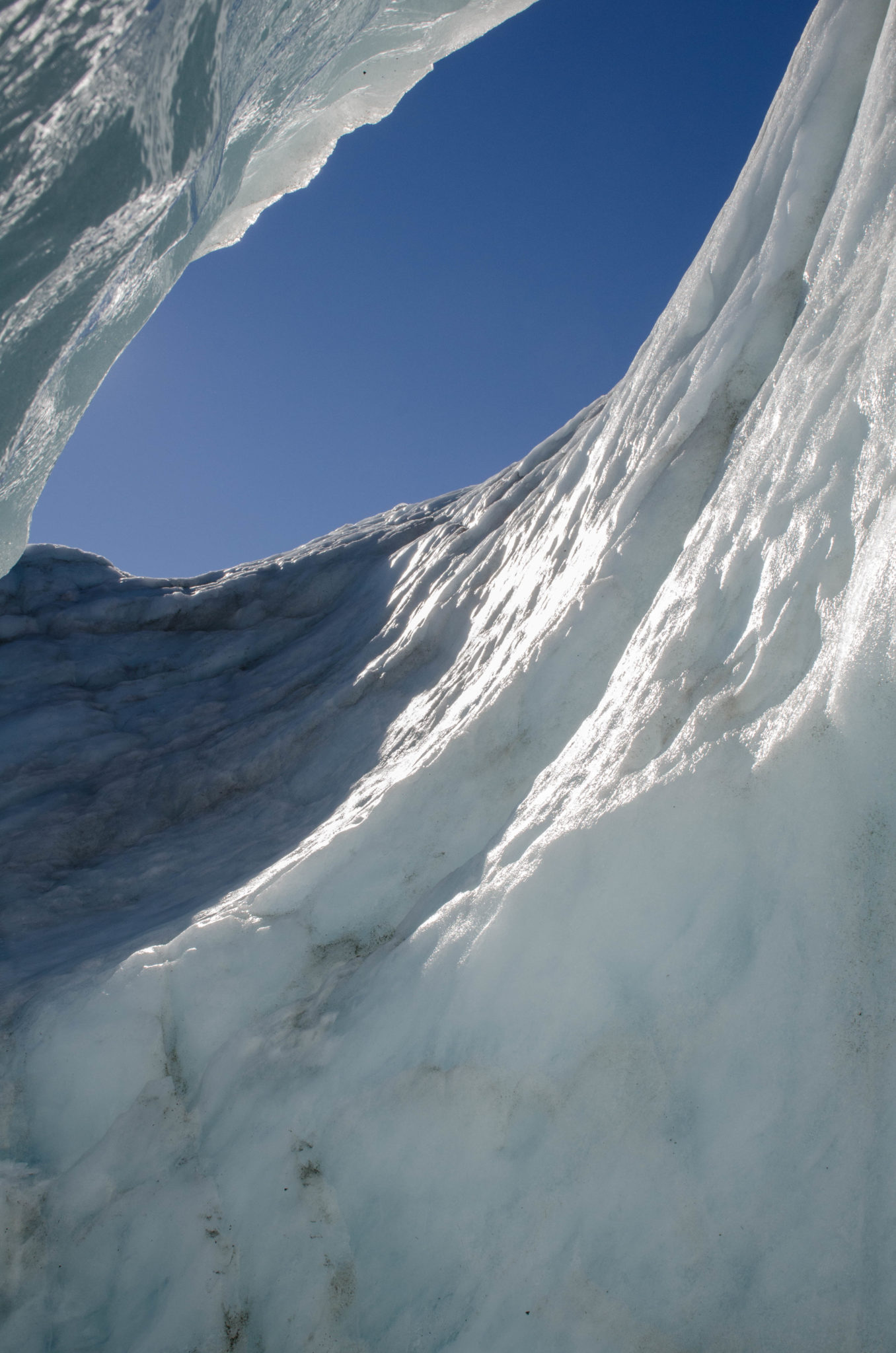 In der Gletscherhöhle am Mount Cook auf der Südinsel von Neuseeland