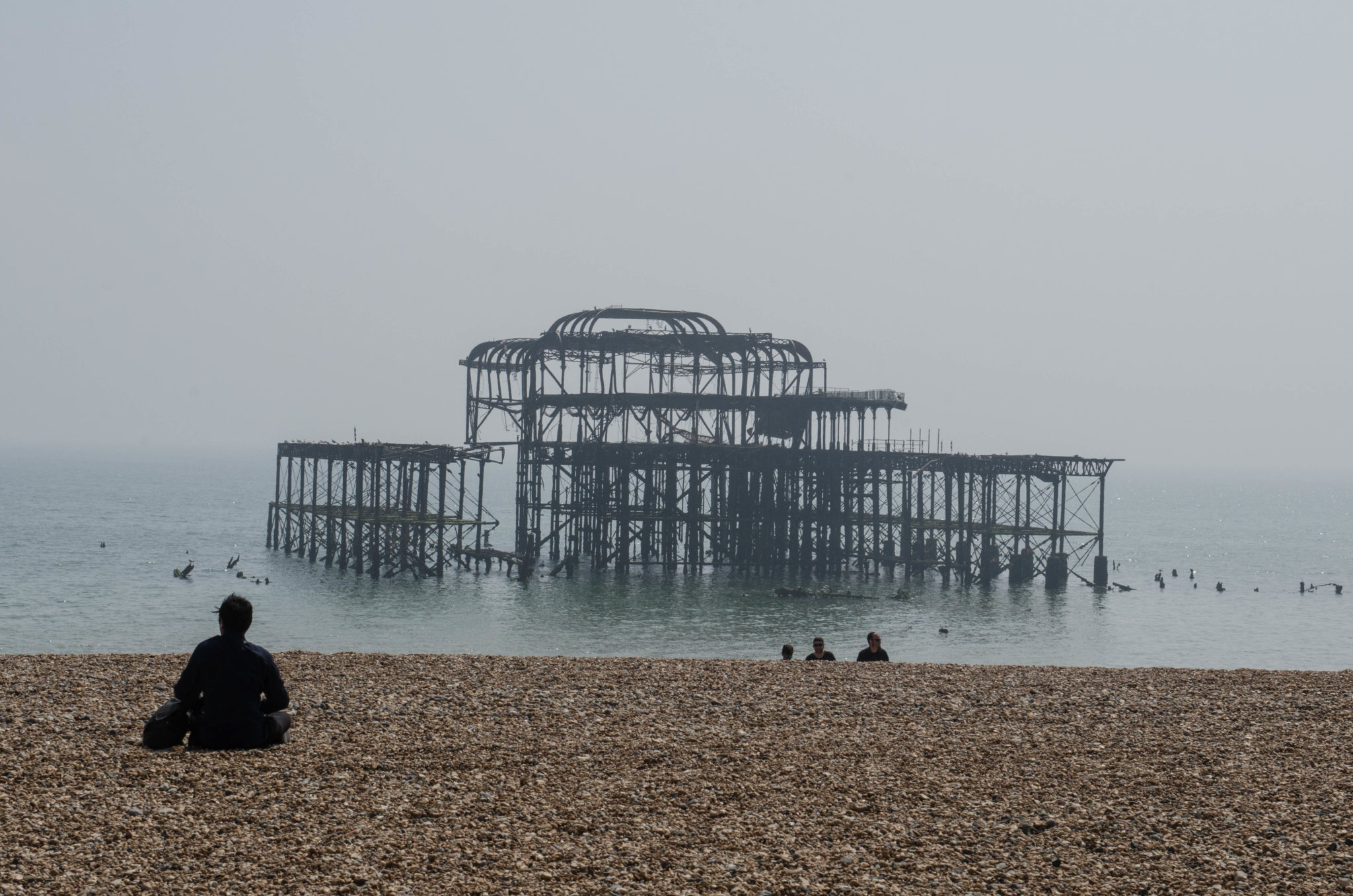 Das war's: Der West Pier in Brighton ist heute nur noch ein Skelett.