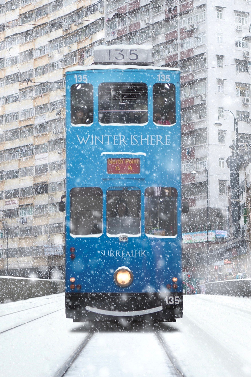 Kann es in Hongkong schneien? Auf Instagram schon.
