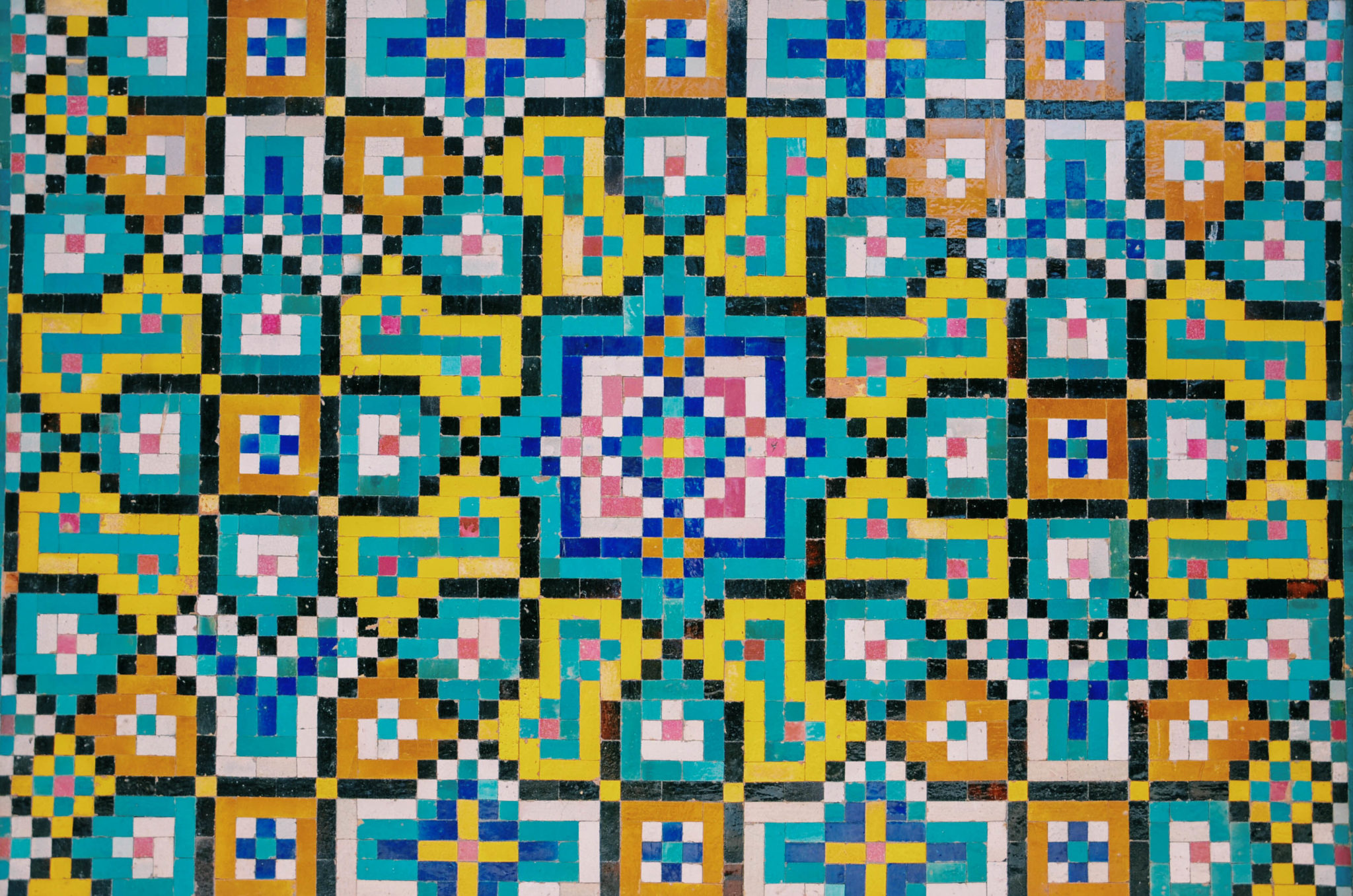 Mosaik-Wand im Iran 