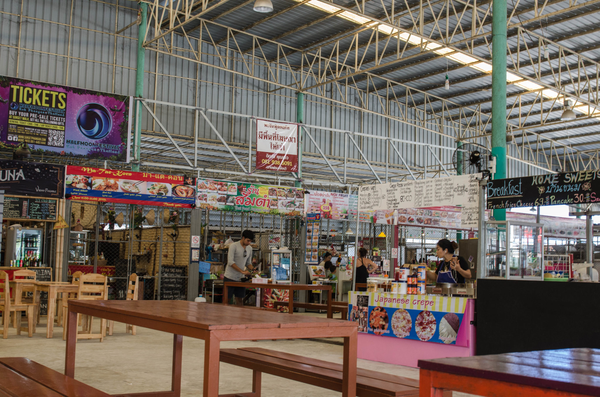 Typischer Markt in Thailand