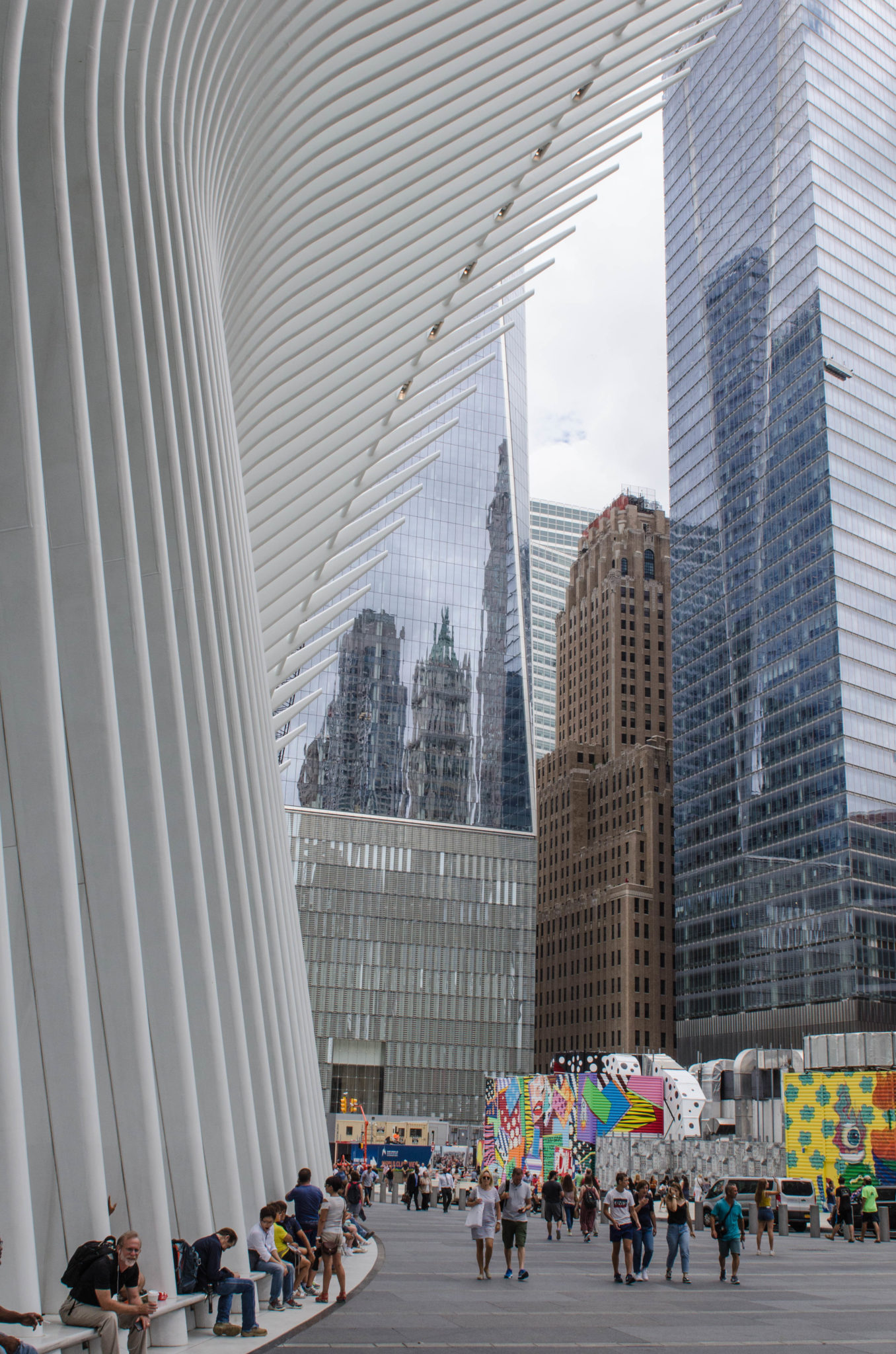 Architektur vom gesamten Gelände des One World Trade Center