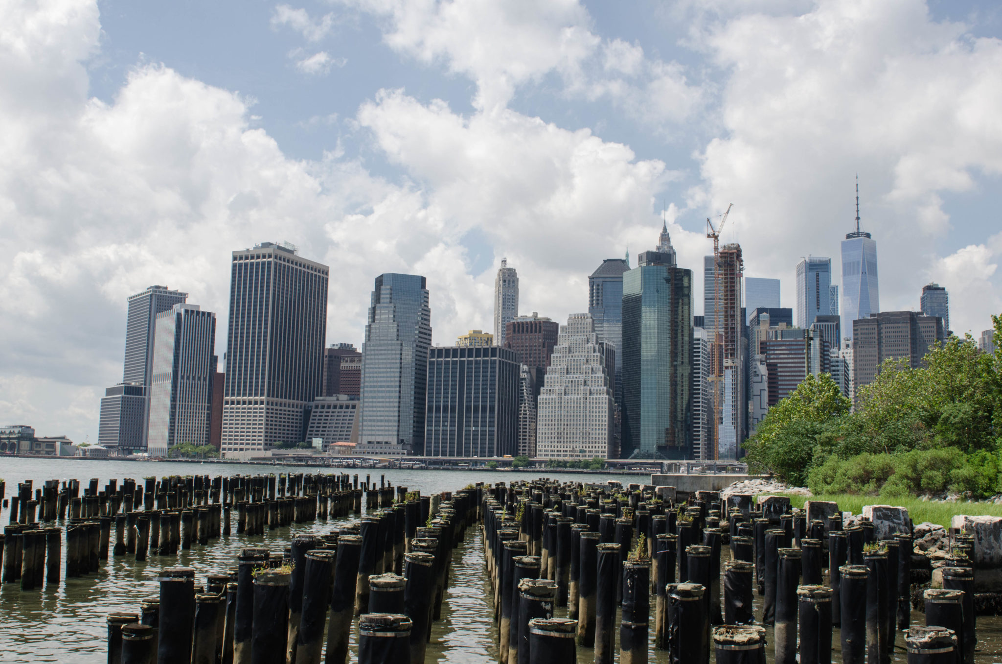 Blick auf die New Yorker Skyline