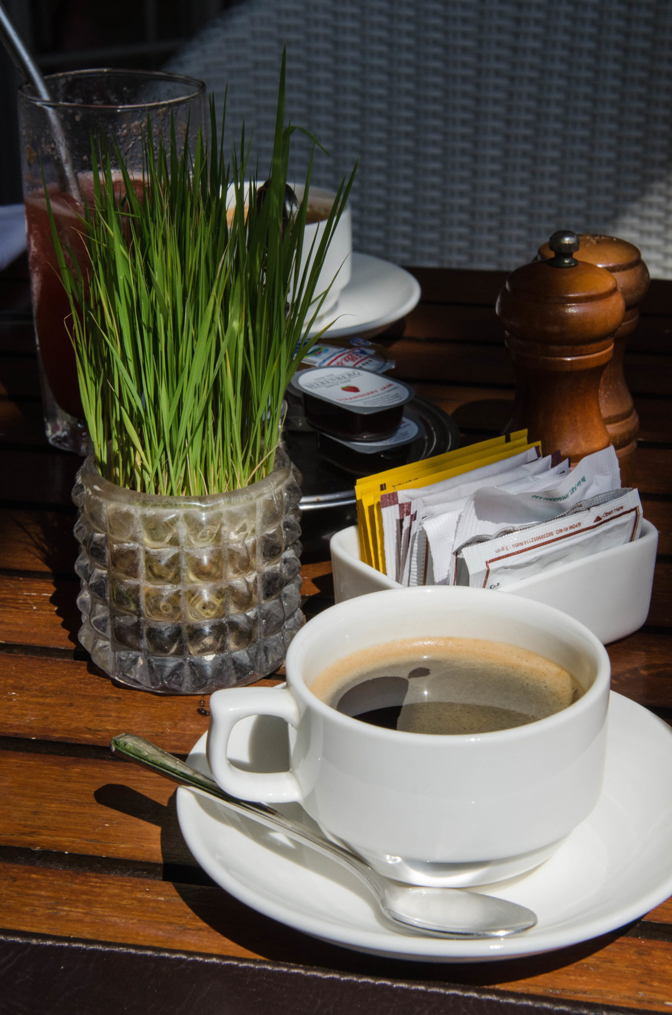 Der Kaffee beim Frühstück