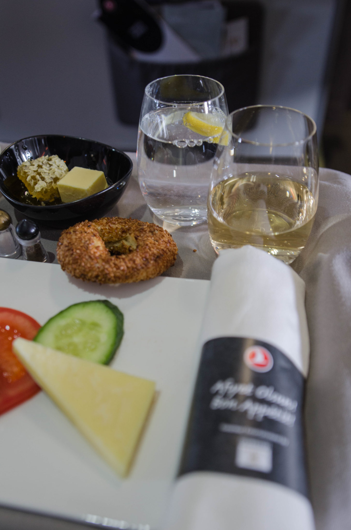 Essen in der Turkish Airlines Business Class im A330