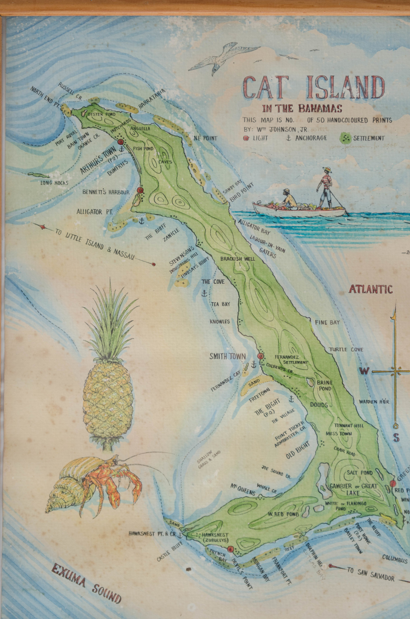 Karte Cat Island Bahamas