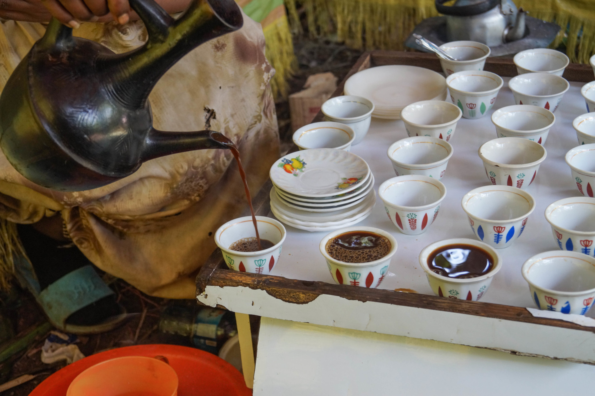 Kein äthiopisches Essen ohne einen Kaffee danach