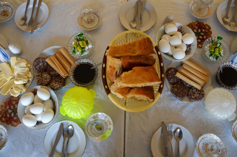 Das traditionelle Frühstück in Aserbaidschan