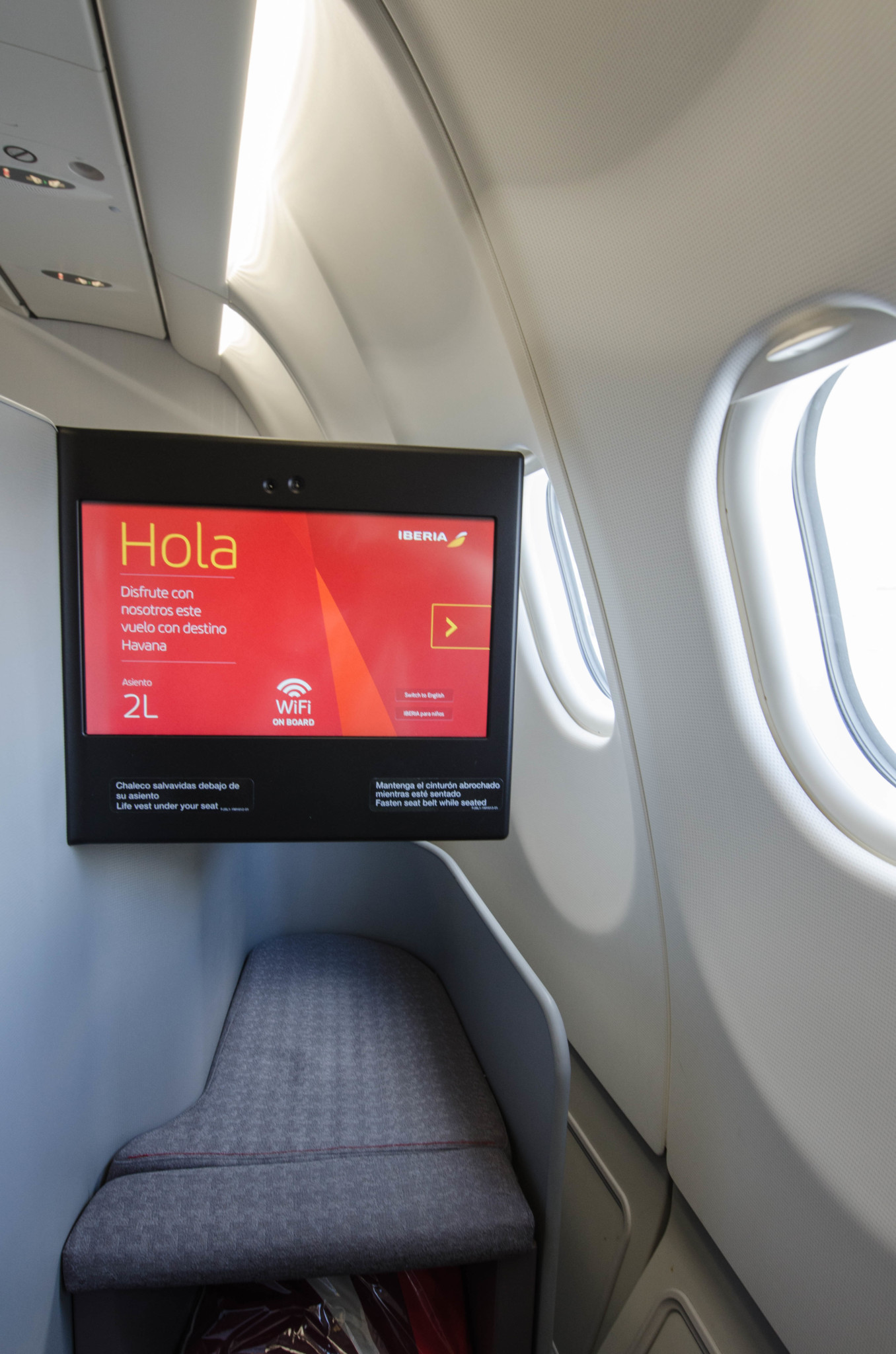 Sitze in der Iberia Business Class