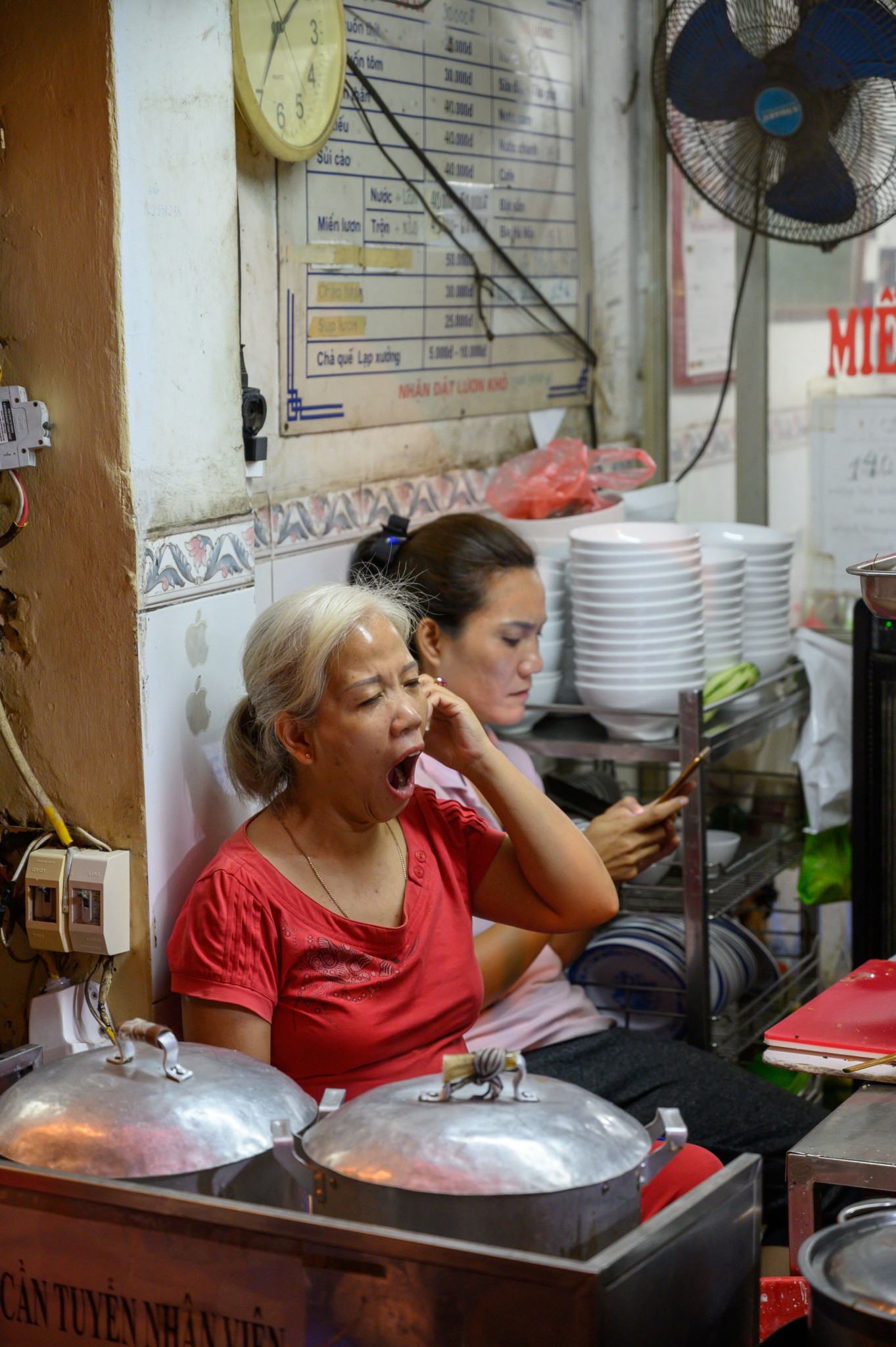 Eine Küche in Vietnam