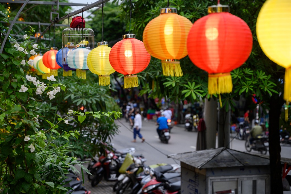 Old Quarter von Hanoi in Vietnam