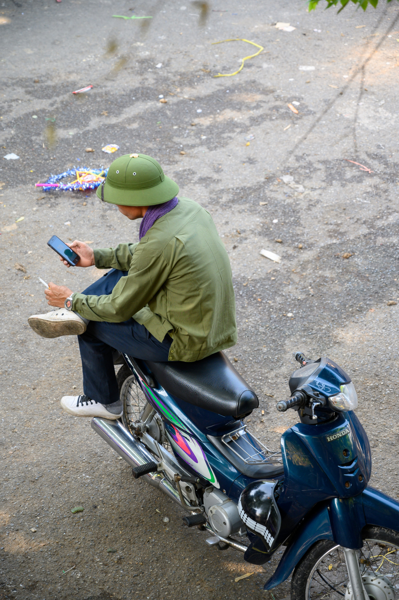 Mopedfahrer in Vietnam