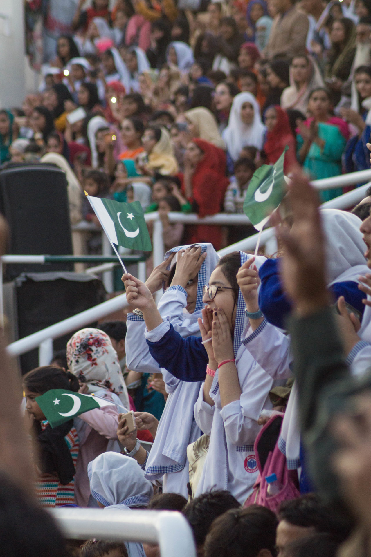 Wagah Border Grenzzeremonie