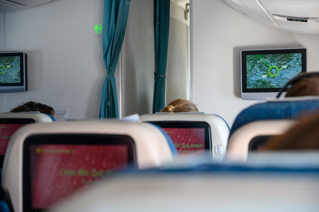 Die Kabine in der Vietnam Airlines Business Class
