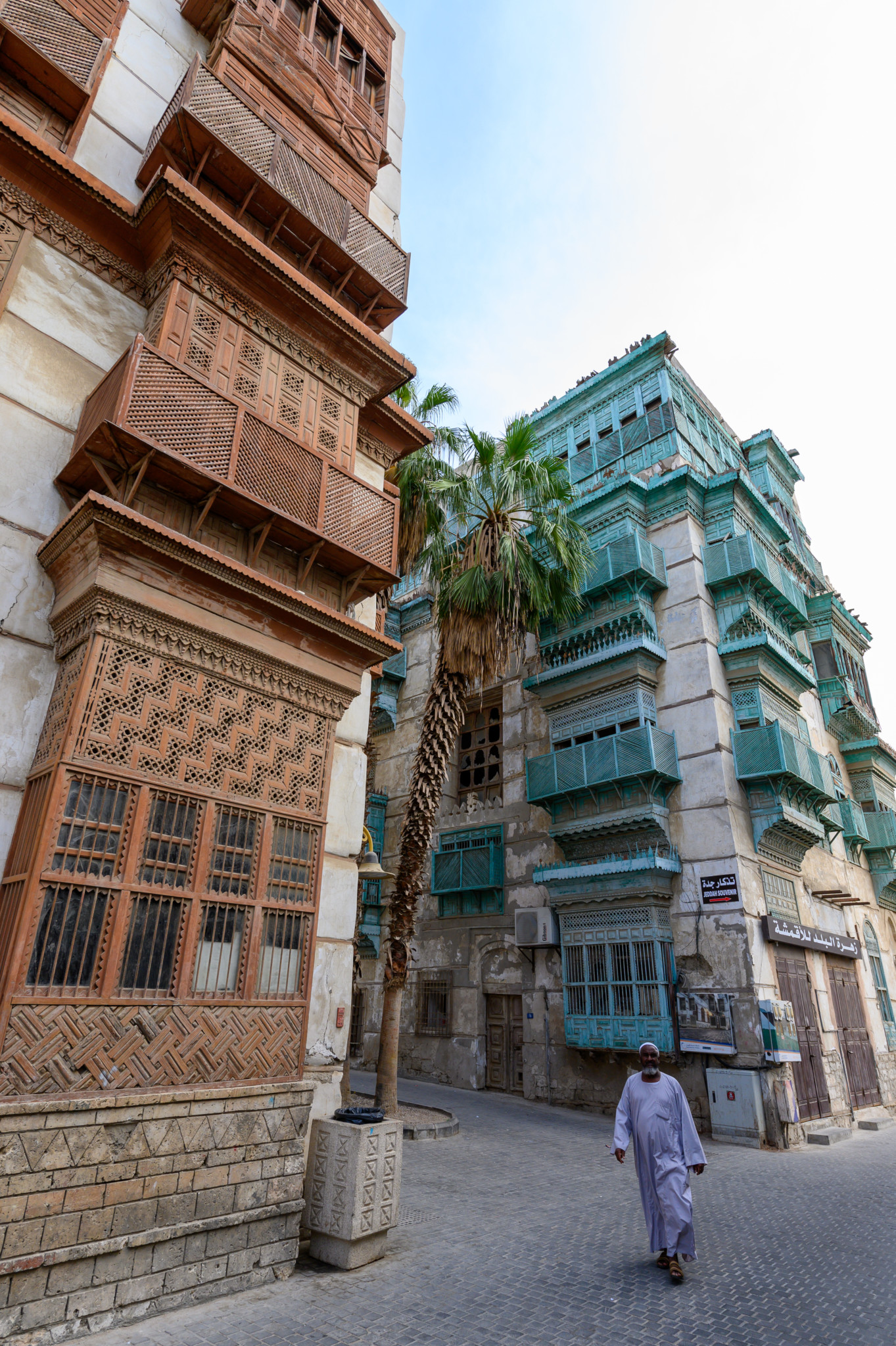 Architektur in der Altstadt von Jeddah in Saudi-Arabien