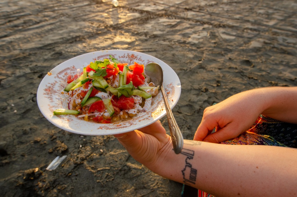 Chana Chaat Streetfood in Karatschi