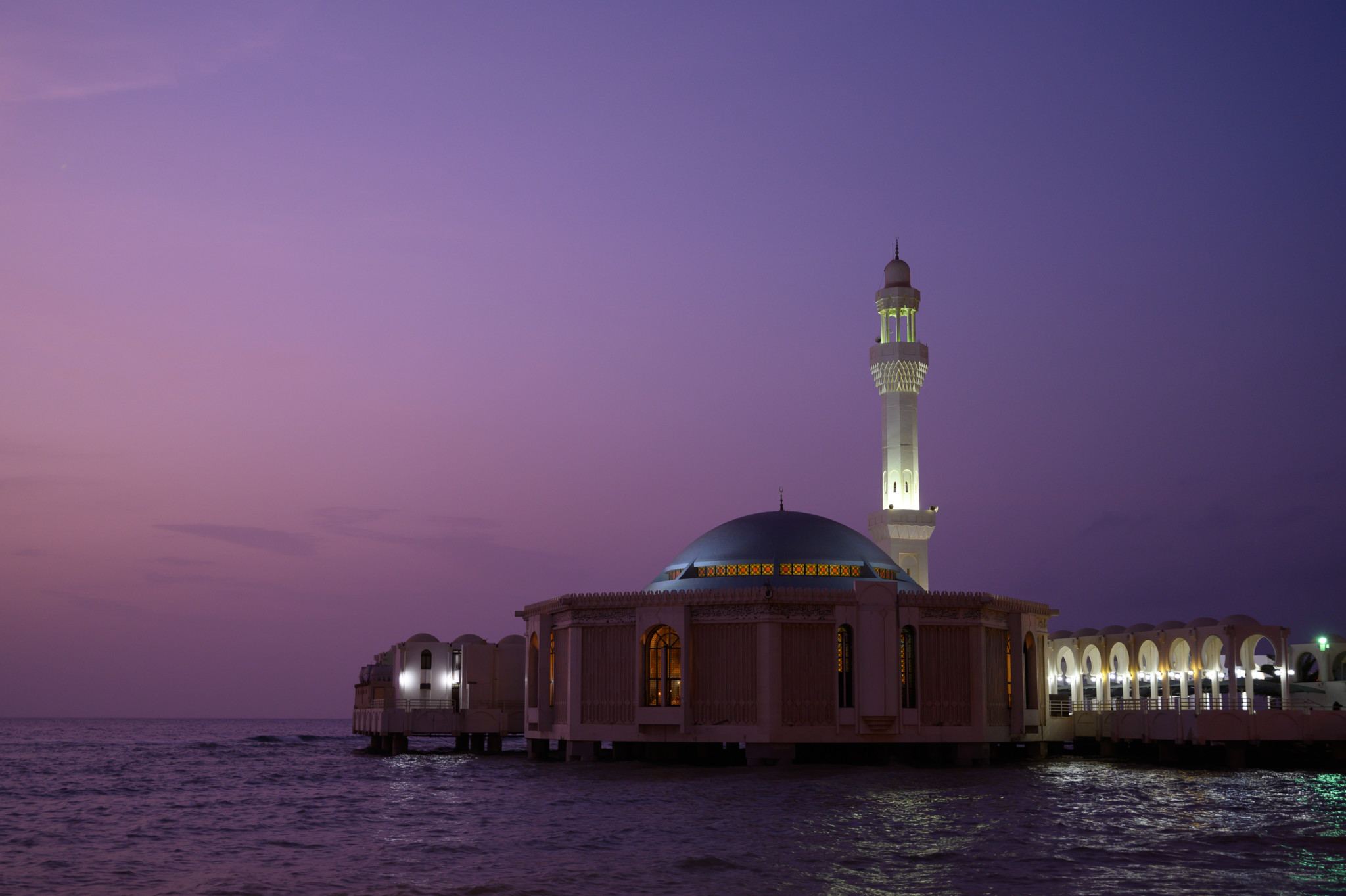 Die Floating Mosque in Jeddah ist eine der wichtigsten Sehenswürdigkeiten der Stadt