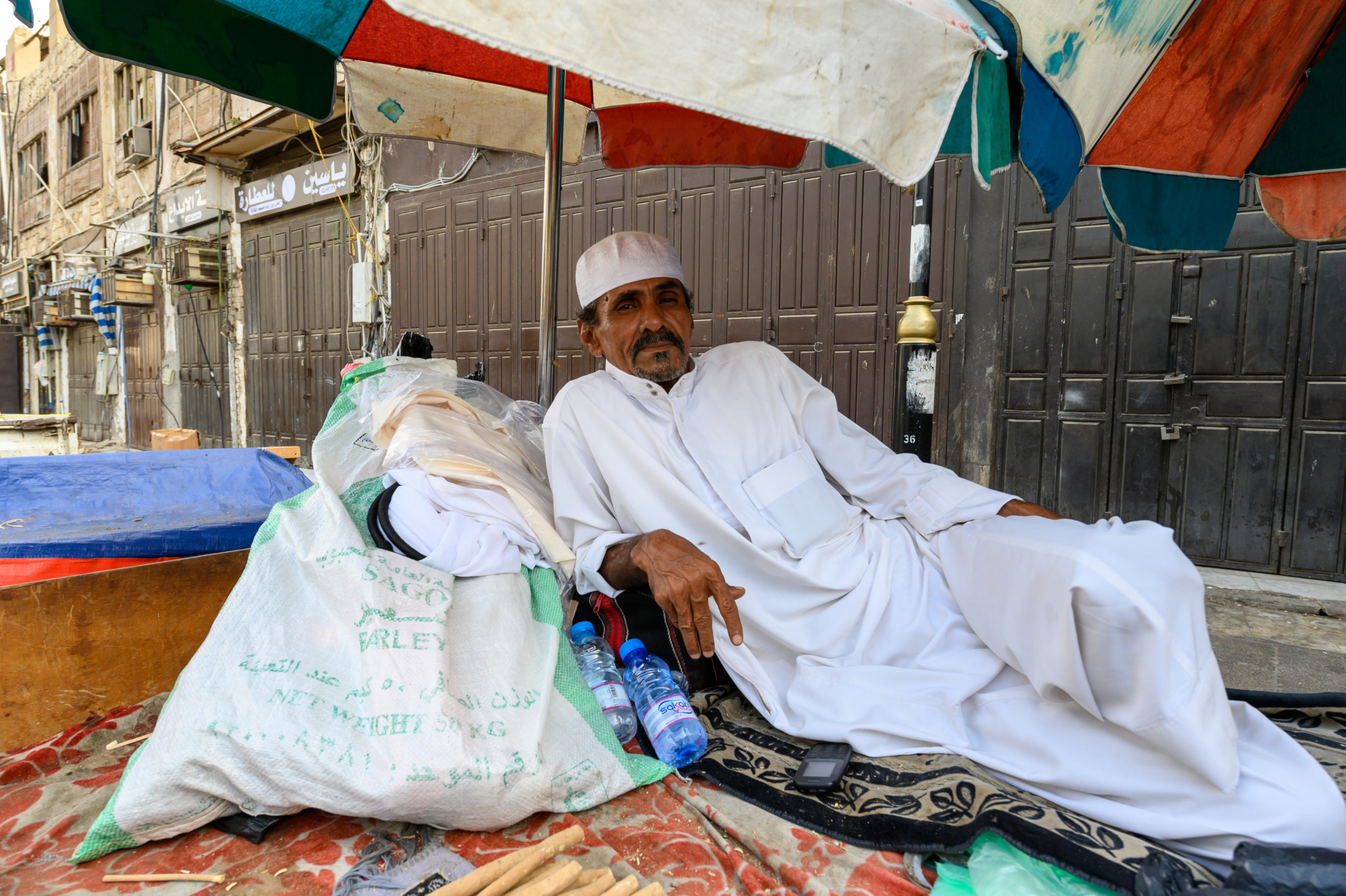 Verkäufer auf dem jemenitischen Markt in Jeddah