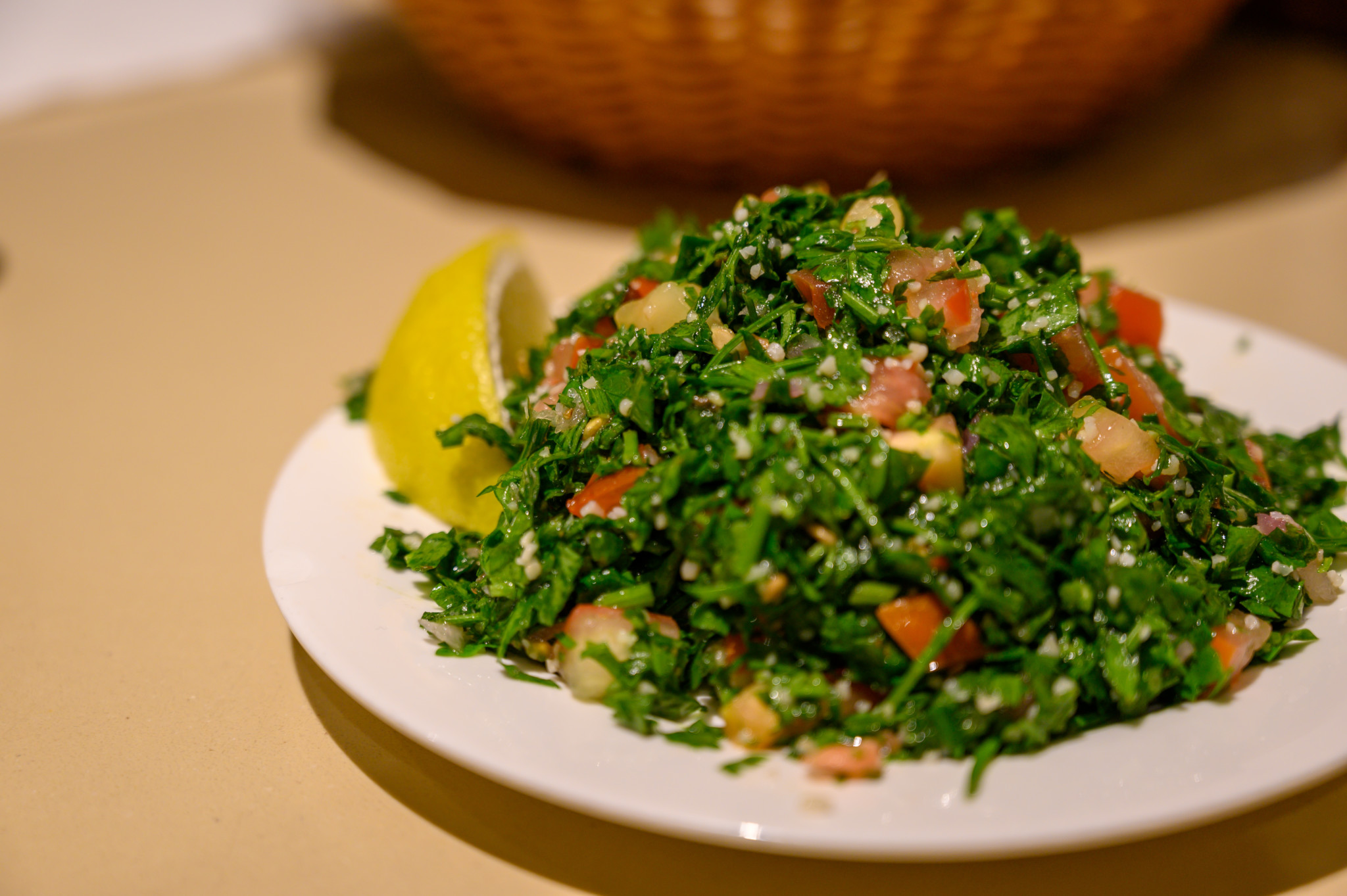 Tabouleh im Abu Nawas Restaurant in Dammam