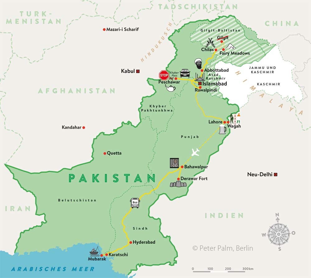 Backpacking in Pakistan: Die Route zum Buch von Anne Steinbach und Clemens Sehi