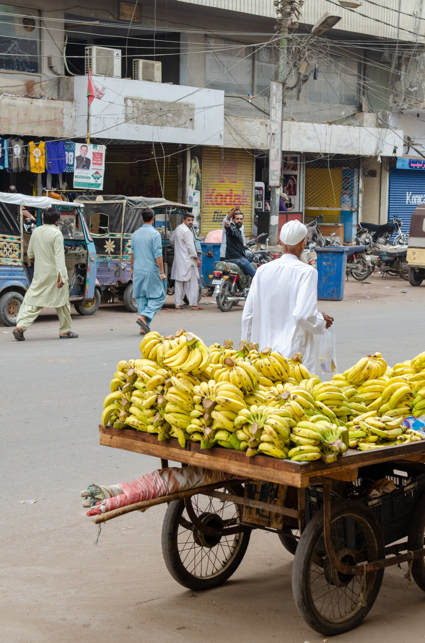 Verkäufer auf dem Empress Market in Karatschi