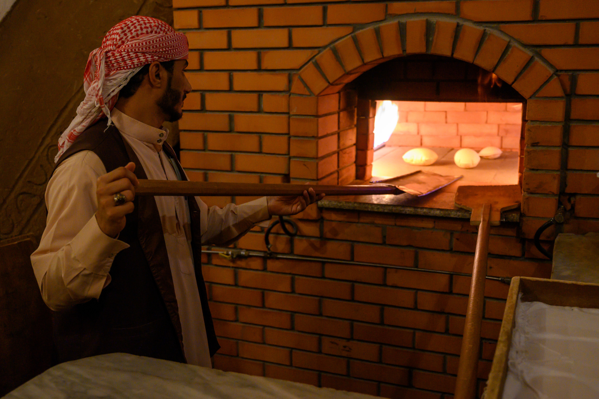 Frisches Brot im Heritage Village