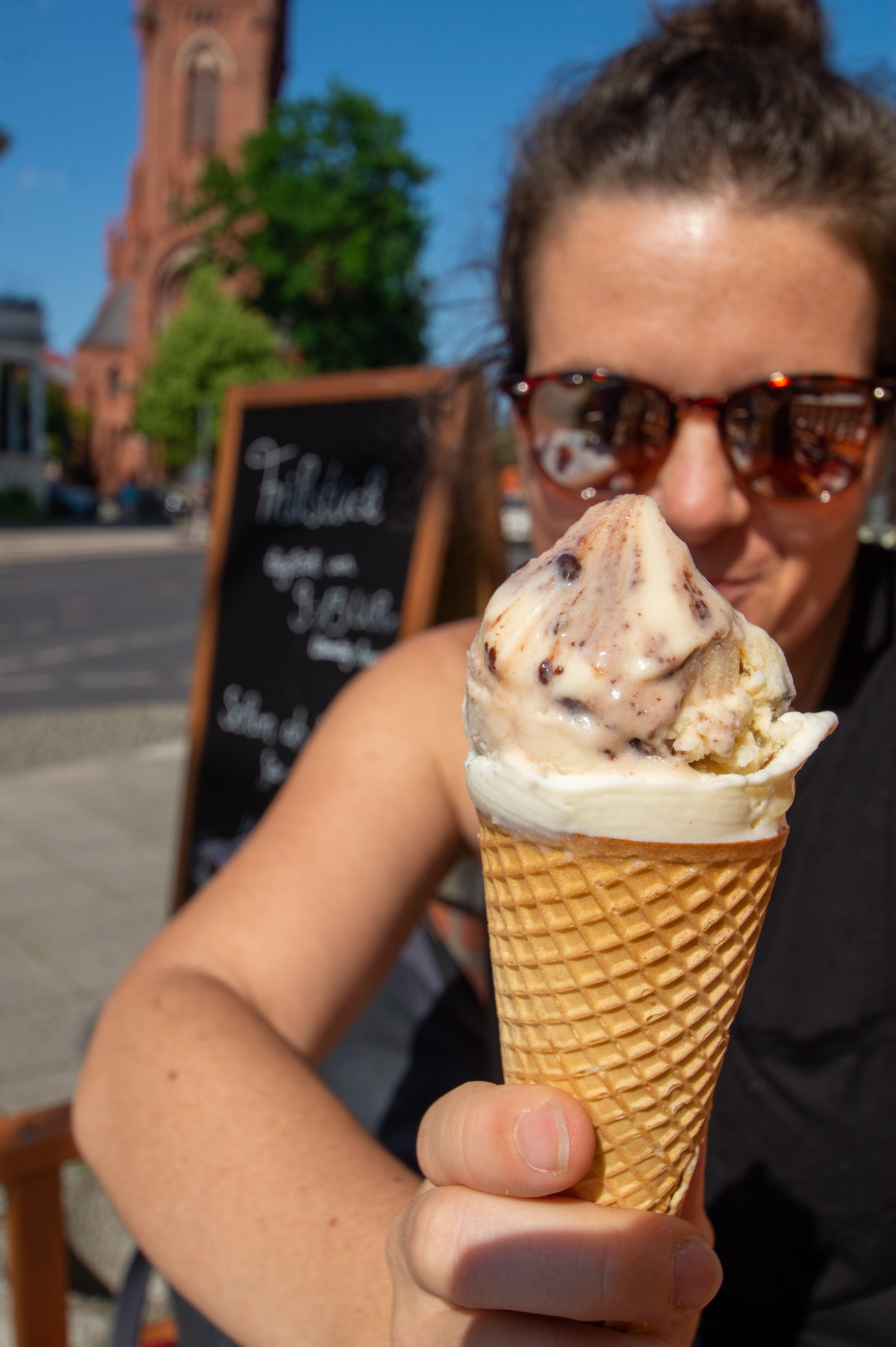 Eis im Postamt in Bernau bei Berlin