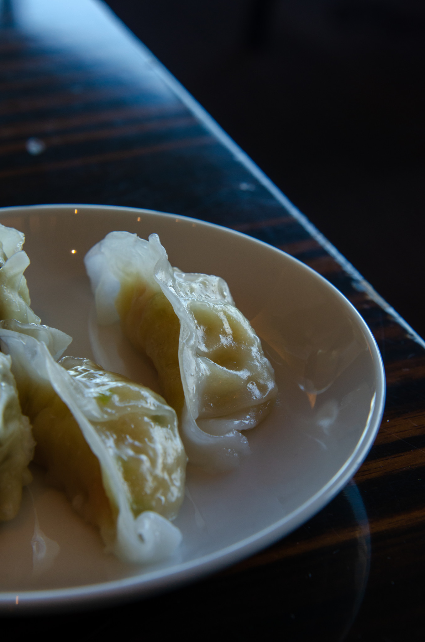 Gyoza in der JAL First Class Lounge