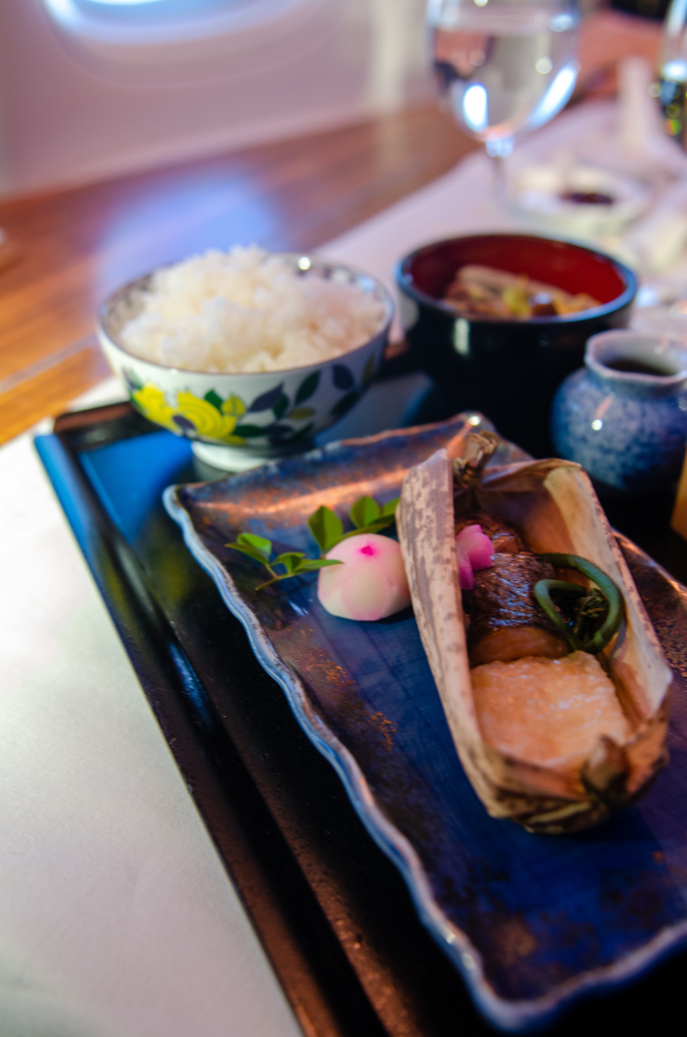 Keiseki Dinner in der Cathay Pacific First Class