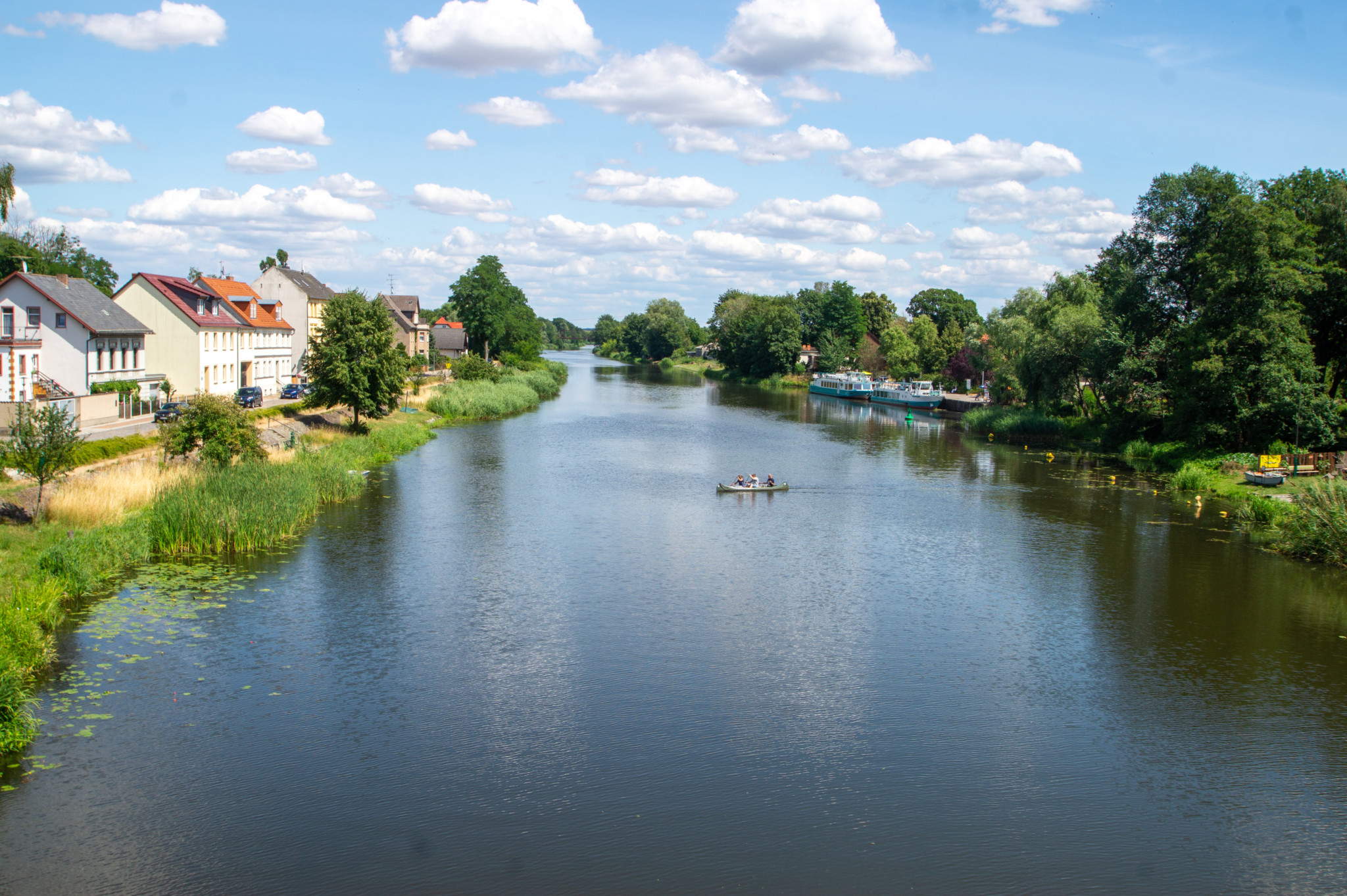 Oderberg im Barnimer Land liegt direkt am Wasser