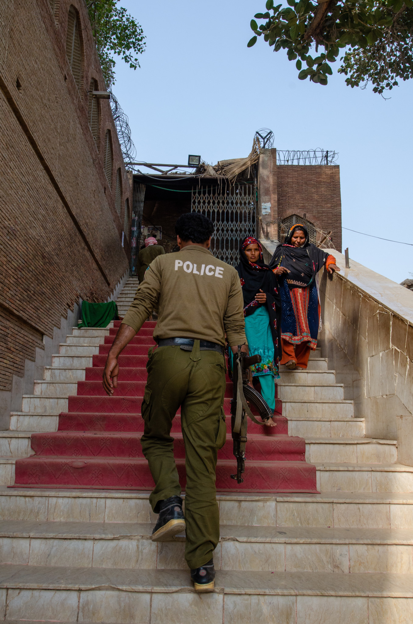 Polizeischutz ist in Pakistan normal