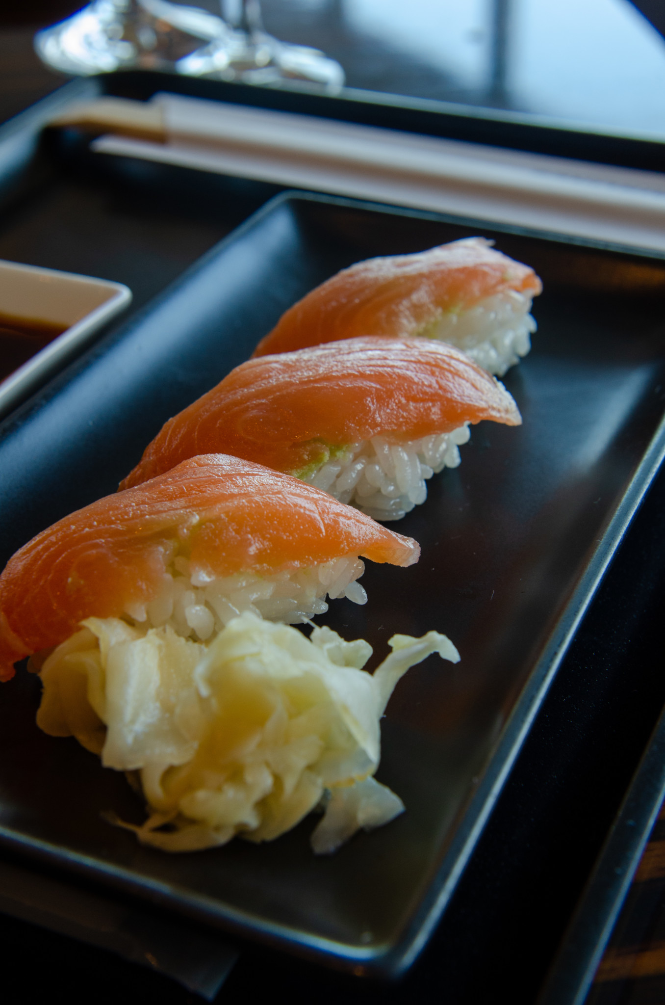 Sushi in der JAP First Class Lounge