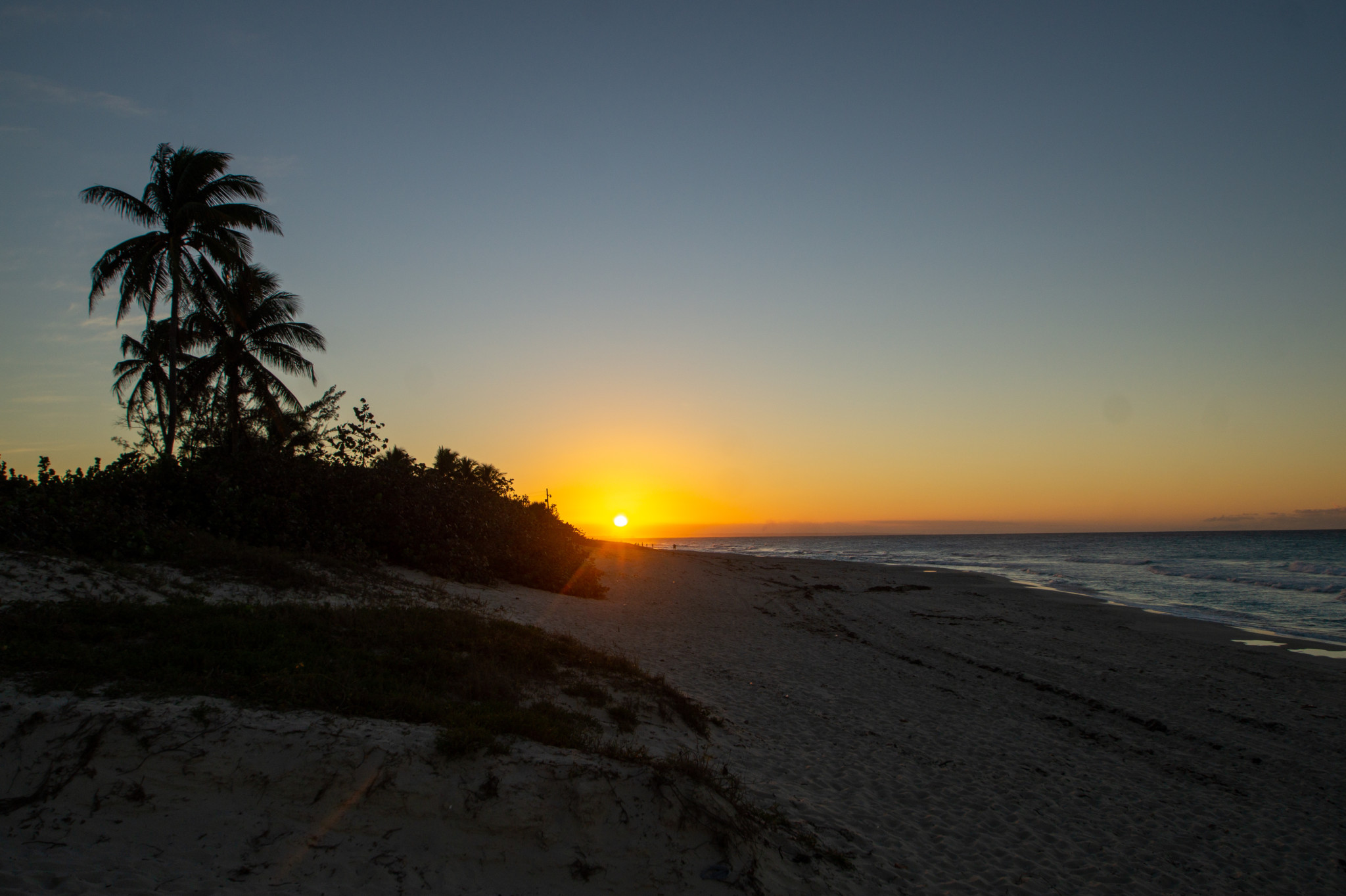Sonnenuntergang an Kubas Ostküste