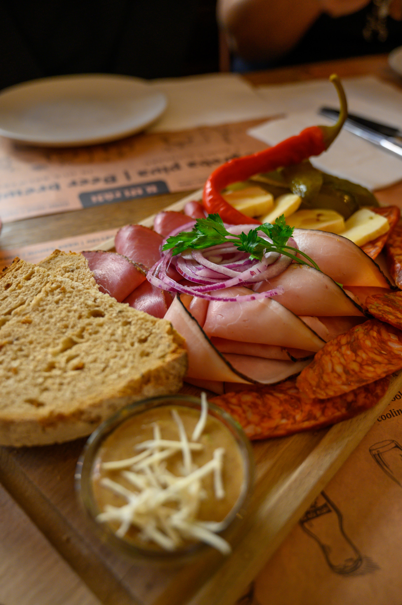 Typische Brotzeit in Prag