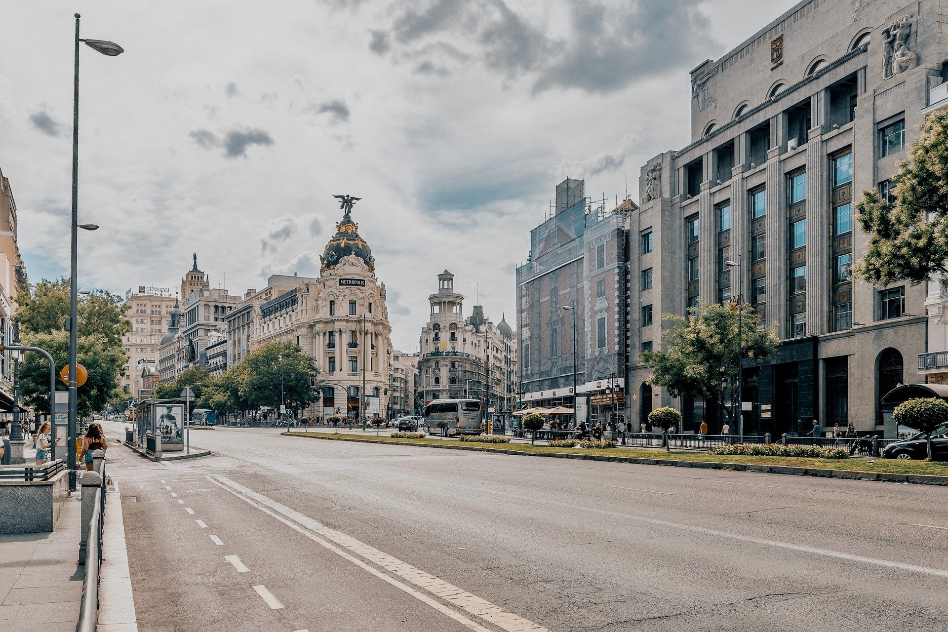 Gran Via Prachtstraße in Madrid