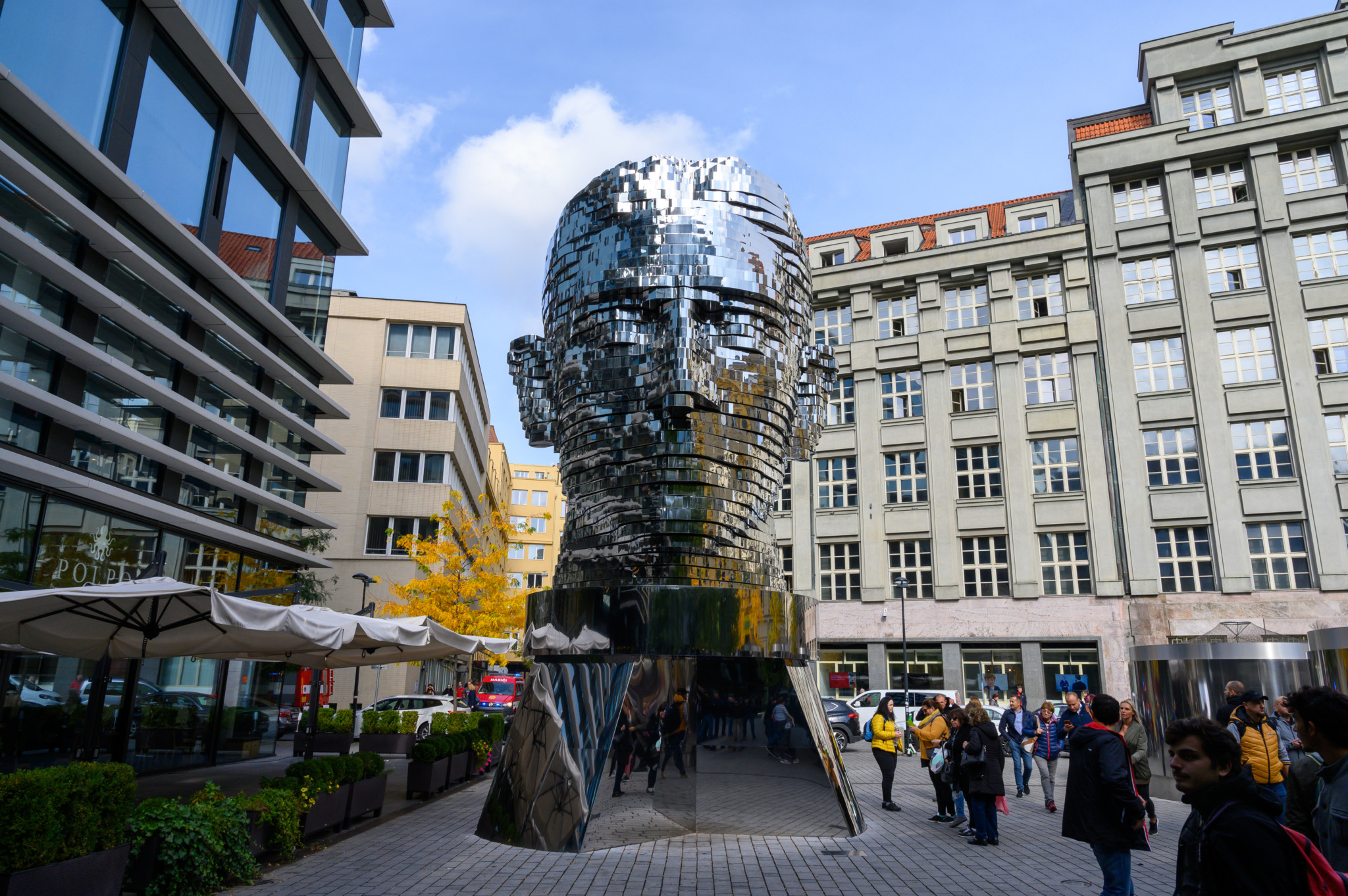 Die berühmte Kafka-Statue von Czerny