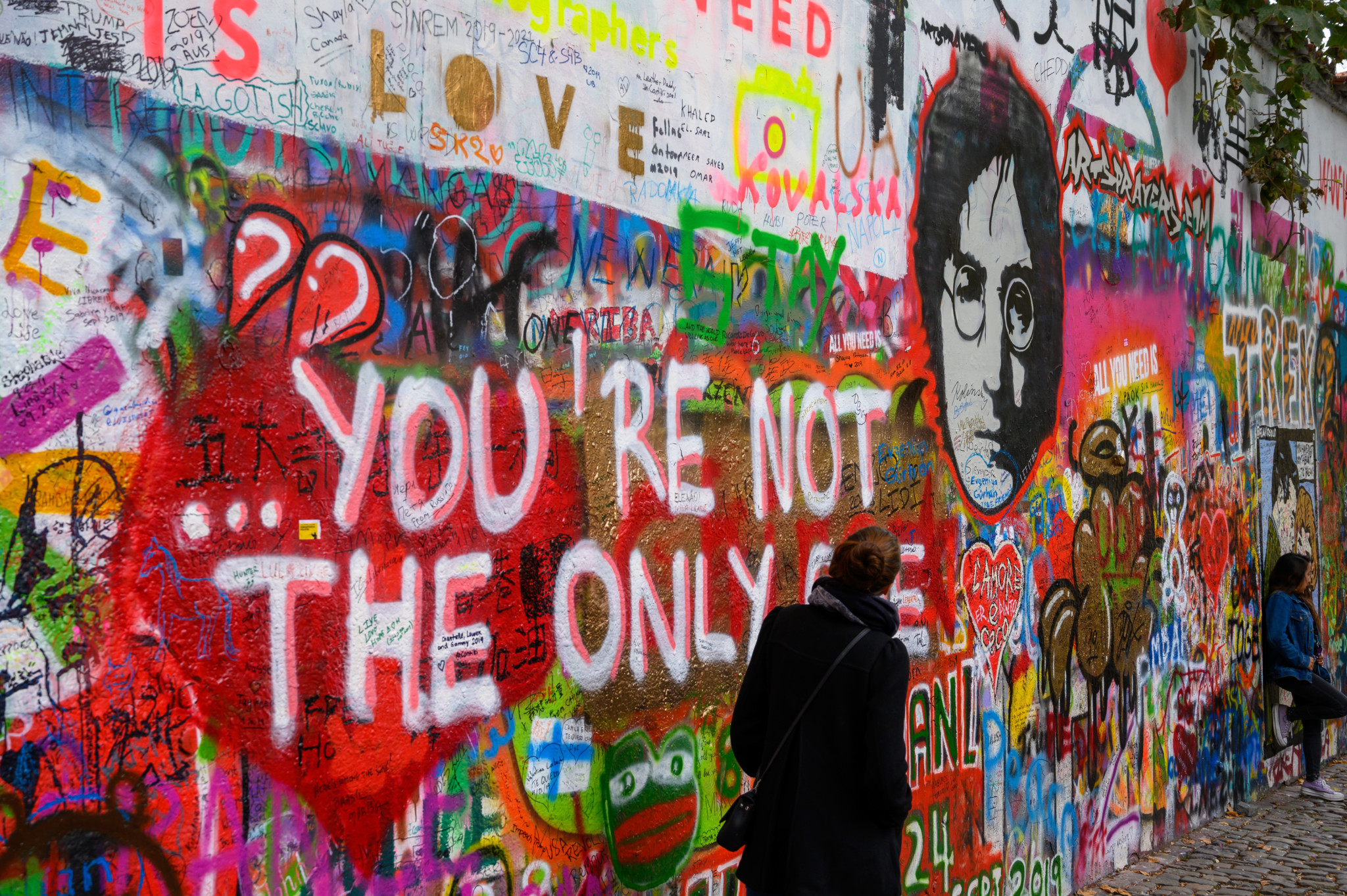 John Lennon Wall in Prag