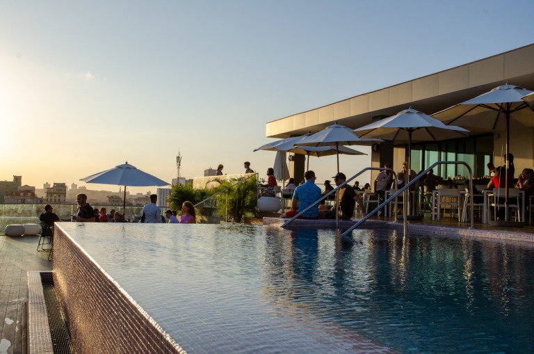 Dachterrasse vom Kempinski Hotel in Havanna