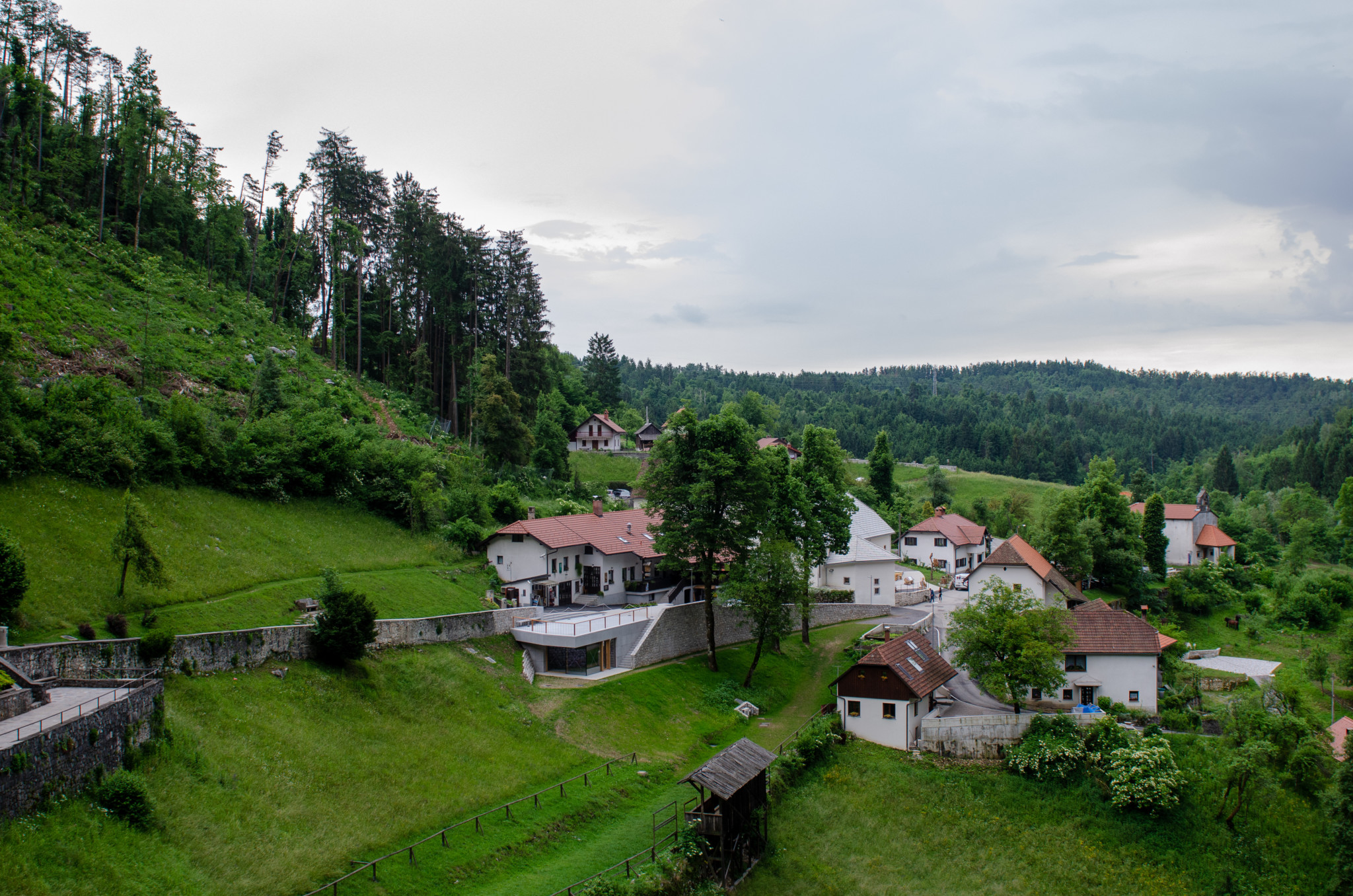 Landschaft in den Bergen von Slowenien
