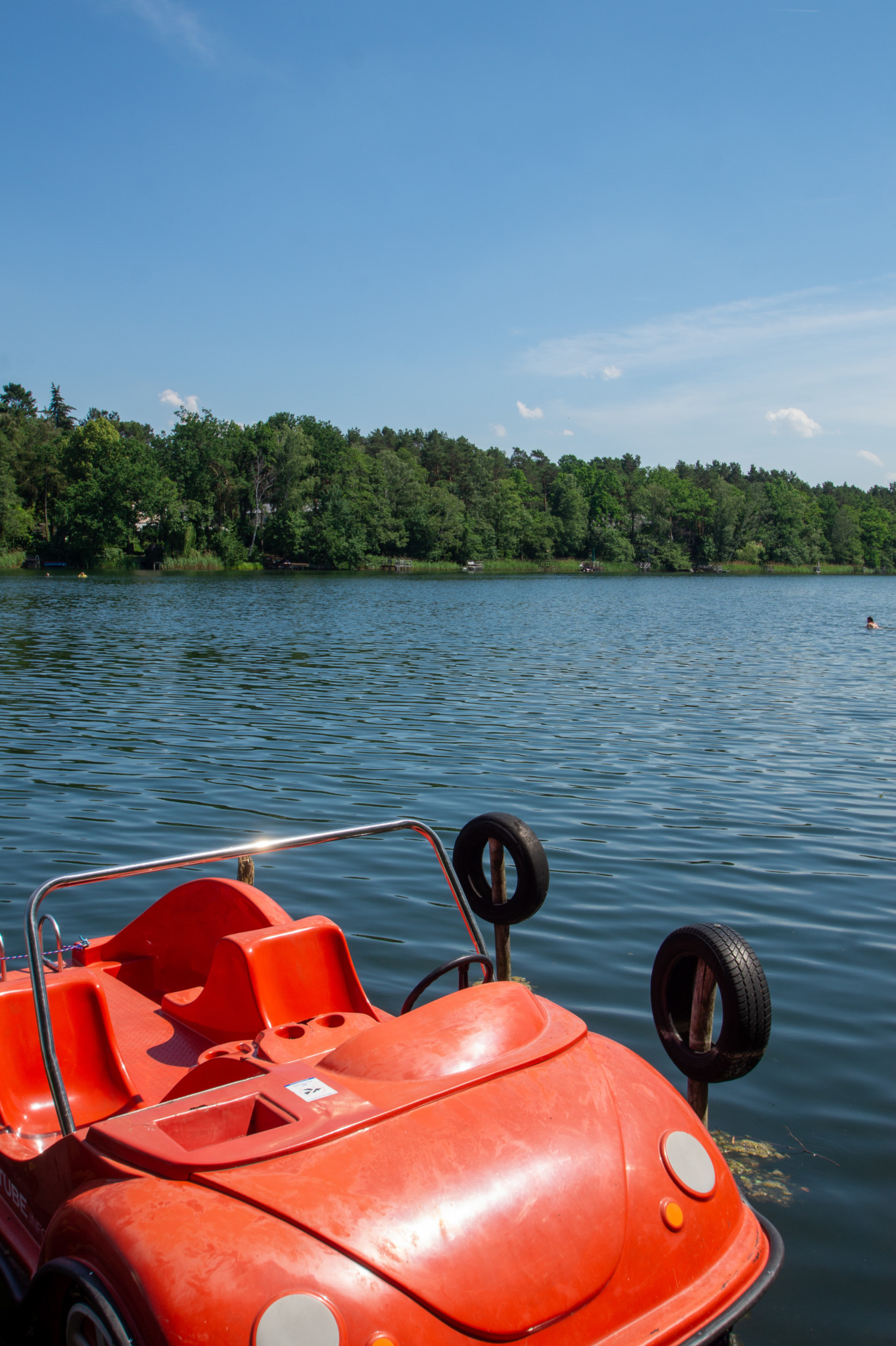 Tretboot fahren am Stolzenhagener See